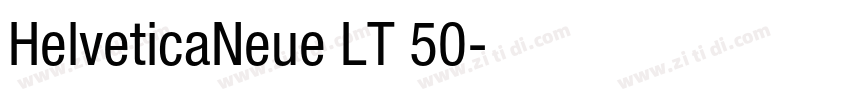 HelveticaNeue LT 50字体转换